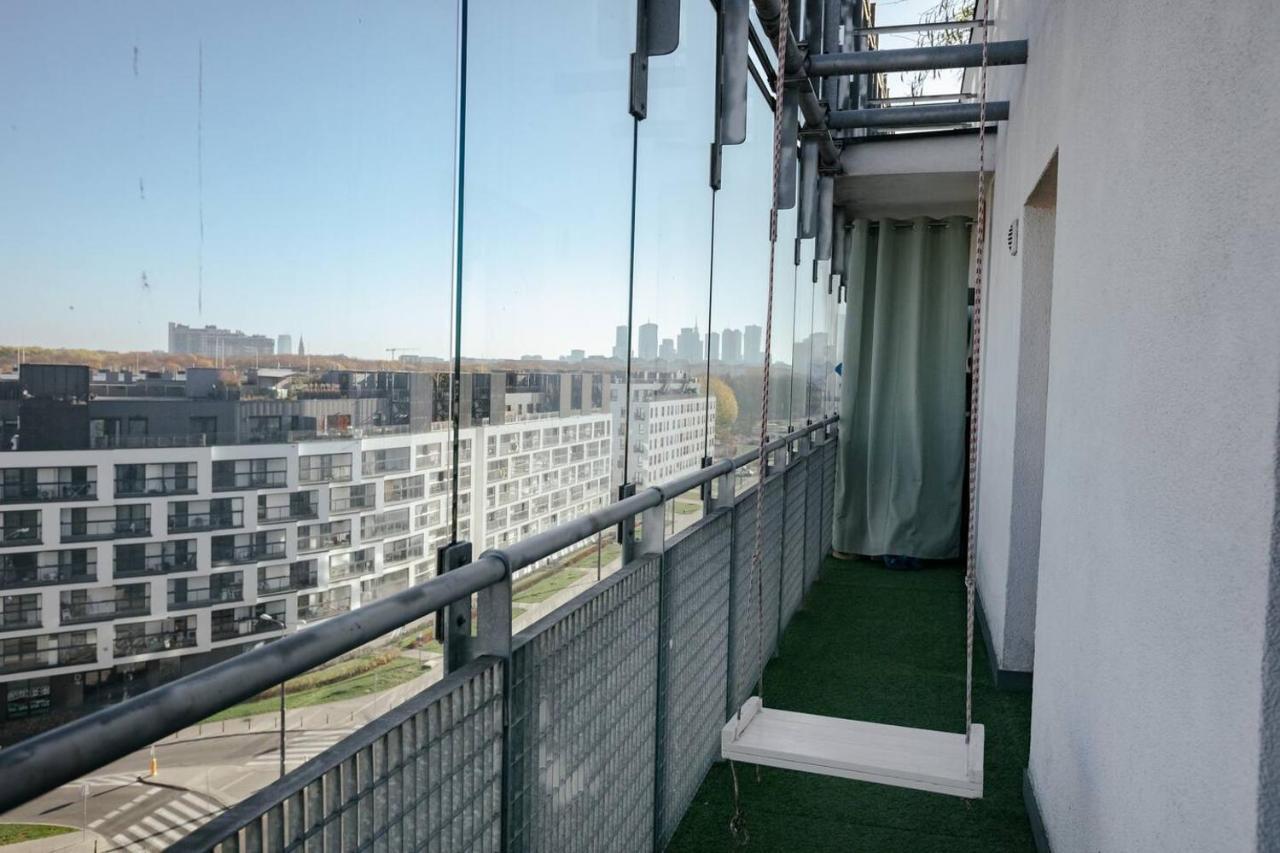 Dwupoziomowy, Rodzinny Apartament. Ochrona, Garaz. Warschau Exterior foto