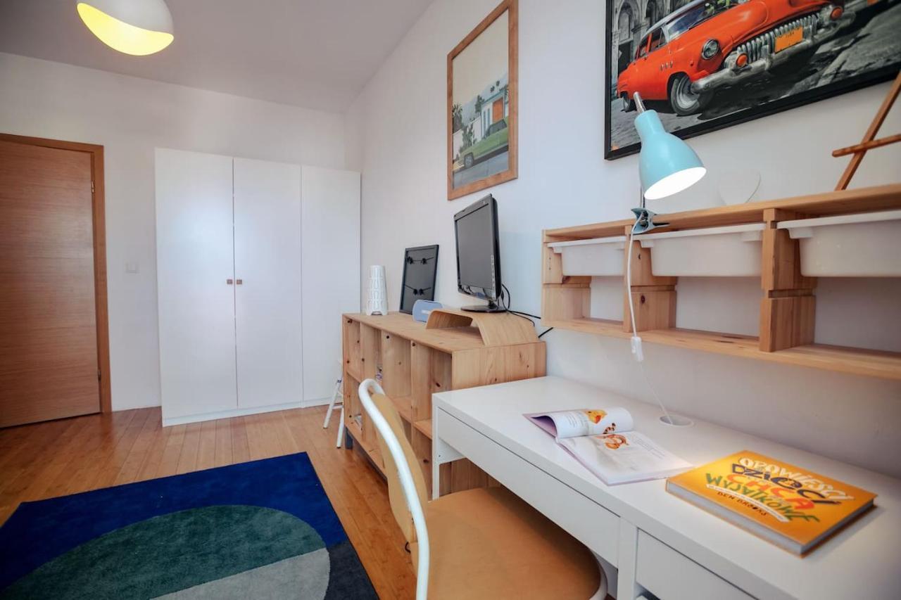 Dwupoziomowy, Rodzinny Apartament. Ochrona, Garaz. Warschau Exterior foto
