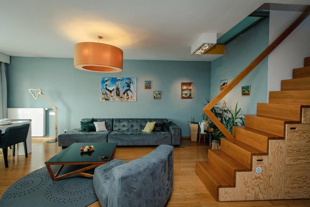 Dwupoziomowy, Rodzinny Apartament. Ochrona, Garaz. Warschau Exterior foto